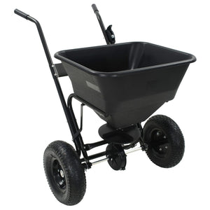 Handstreuwagen Salzstreuer PVC und Stahl 106x73x76 cm 45 L