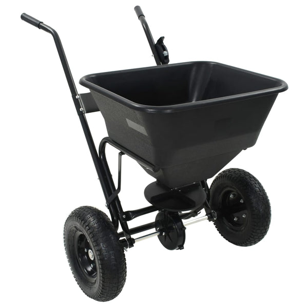 Handstreuwagen Salzstreuer PVC und Stahl 106x73x76 cm 45 L
