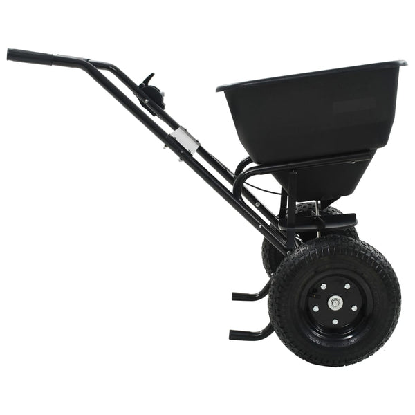 Handstreuwagen Salzstreuer PVC und Stahl 106x73x76 cm 45 L