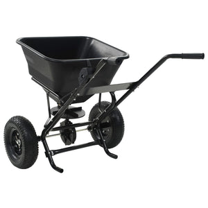 Handstreuwagen Salzstreuer PVC und Stahl 106x73x76 cm 45 L