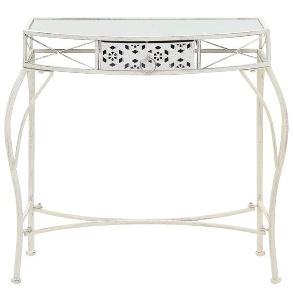 Beistelltisch Französischer Stil Metall 82x39x76 cm Weiß