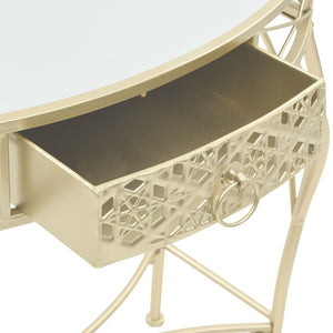 Beistelltisch Französischer Stil Metall 82x39x76 cm Golden