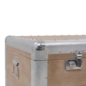 Aufbewahrungsbox Tannenholz Massiv 91x52x40 cm Braun