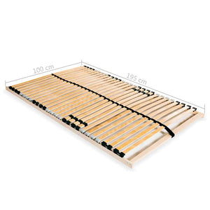 Lattenrost mit 28 Latten 7 Zonen 100x200 cm
