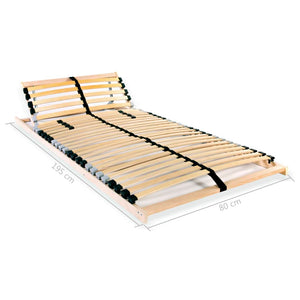 Lattenrost mit 28 Latten 7 Zonen 80x200 cm