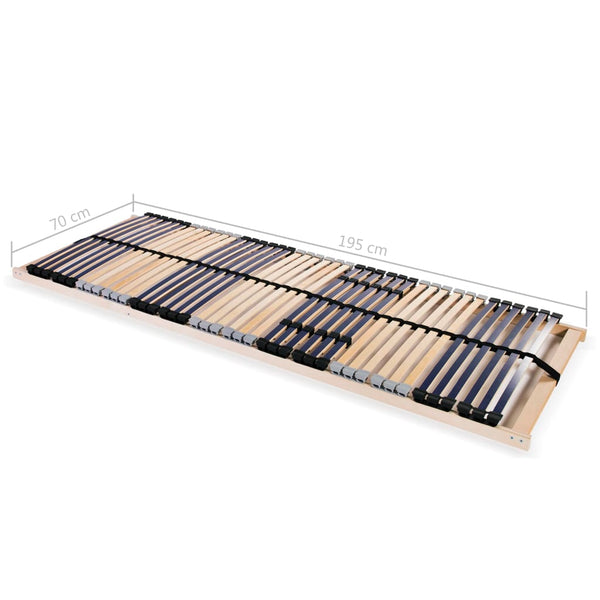 Lattenrost mit 42 Latten 7 Zonen 70x200 cm