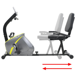 Magnetisches Liege-Ergometer mit Pulsmesser