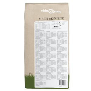 vidaXL Nourriture sèche pour chiens Adult Sensitive Agneau & Riz 2 pcs 30 kg