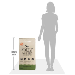 Trockenfutter für Hunde Adult Active Chicken & Fish 2 Stk 30 kg