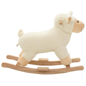 Schaukeltier Schaf Plüschtier Weiß