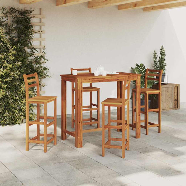 Bartisch Massivholz Akazie 120x60x105 cm