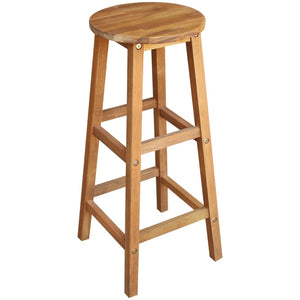 Bartisch und Hocker-Set 5-tlg. Akazienholz Massiv