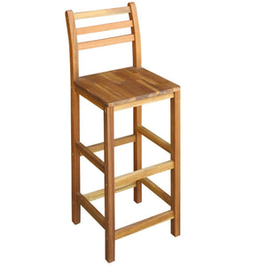 Bartisch und Stuhl-Set 5-tlg. Akazienholz Massiv