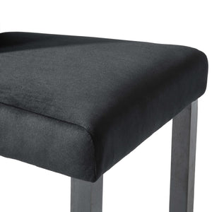 vidaXL Chaises de salle à manger 6 pcs Velours noir