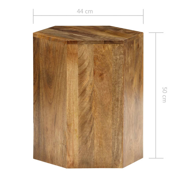 vidaXL Table basse, 3 pcs, Bois de manguier massif