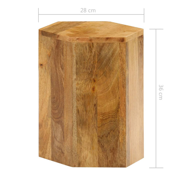 vidaXL Table basse, 3 pcs, Bois de manguier massif