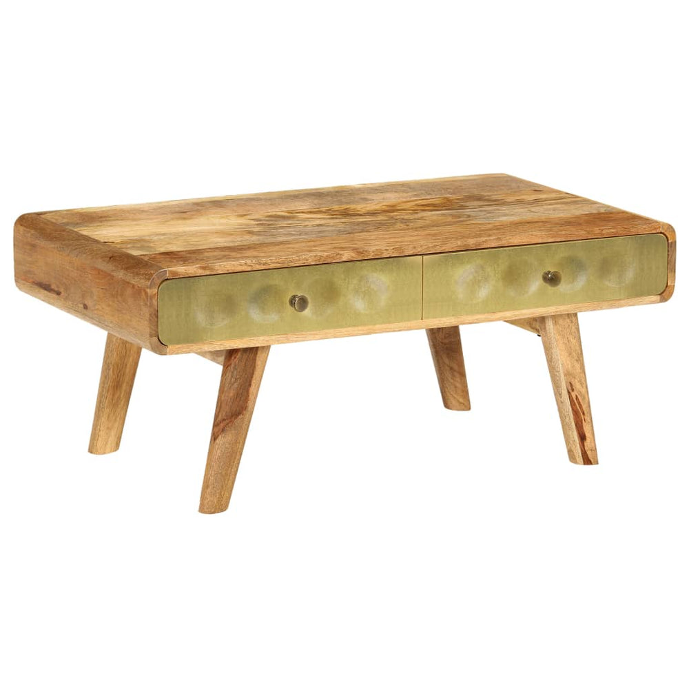 vidaXL Table basse en bois de manguier massif 90x50x40 cm