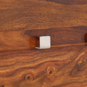 Wandgarderobe Massivholz Akazie 118×40 cm