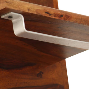 Wandgarderobe Massivholz Akazie 118×40 cm
