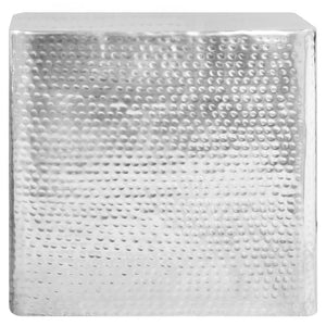 vidaXL Tables basses 2 pcs Aluminium Argenté