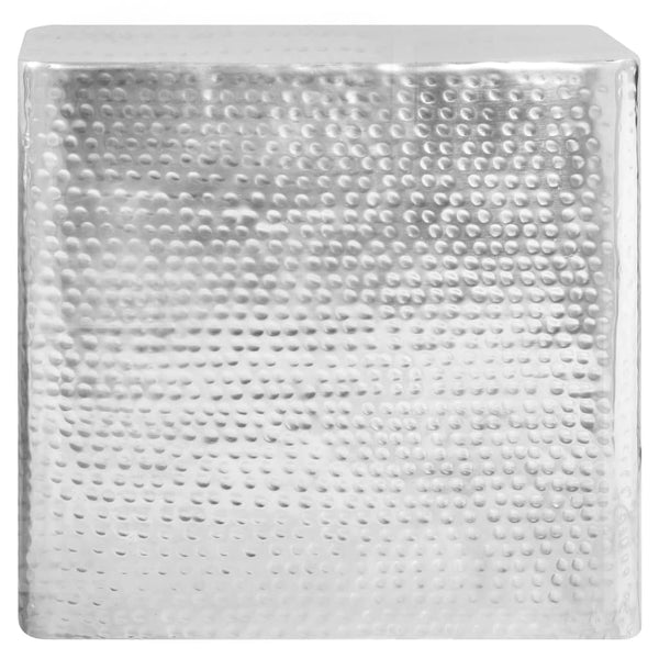 vidaXL Tables basses 2 pcs Aluminium Argenté