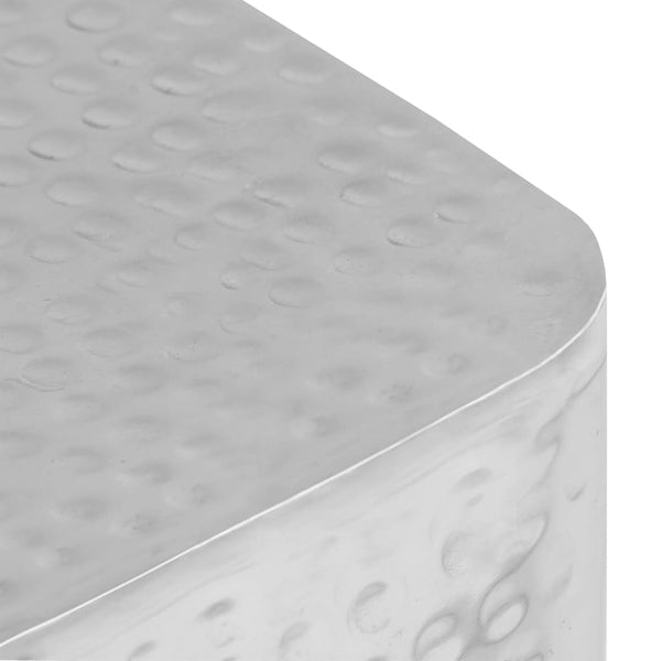 vidaXL Tables basses 2 pcs Aluminium Argenté