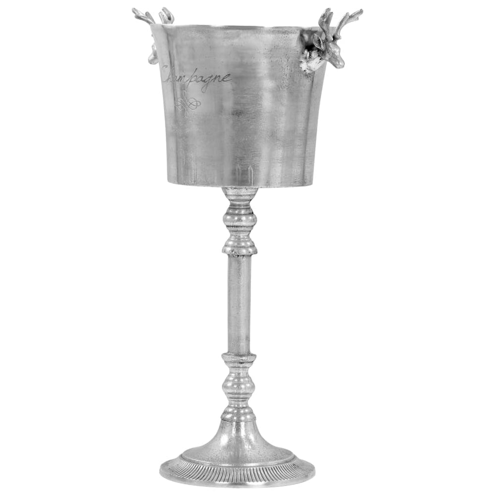 vidaXL Rafraîchisseur de champagne Aluminium 39 x 29 x 71 cm Argenté