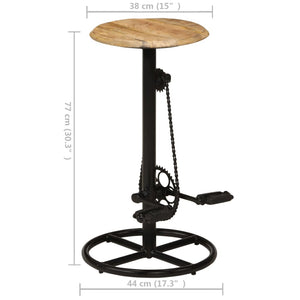 vidaXL Tabourets de bar 2 pcs Bois de manguier massif