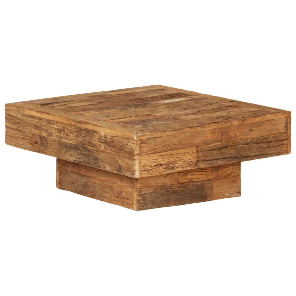 Couchtisch Altholz Massiv 70x70x30 cm