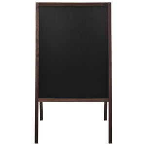vidaXL Chevalet de trottoir double face en bois de cèdre autoportant 60×80 cm