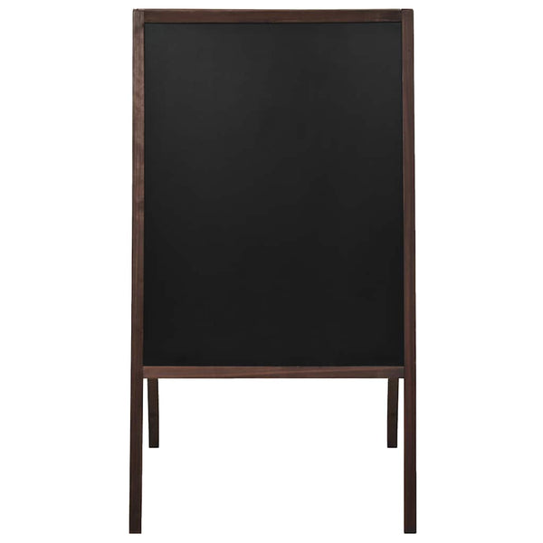 vidaXL Chevalet de trottoir double face en bois de cèdre autoportant 60×80 cm