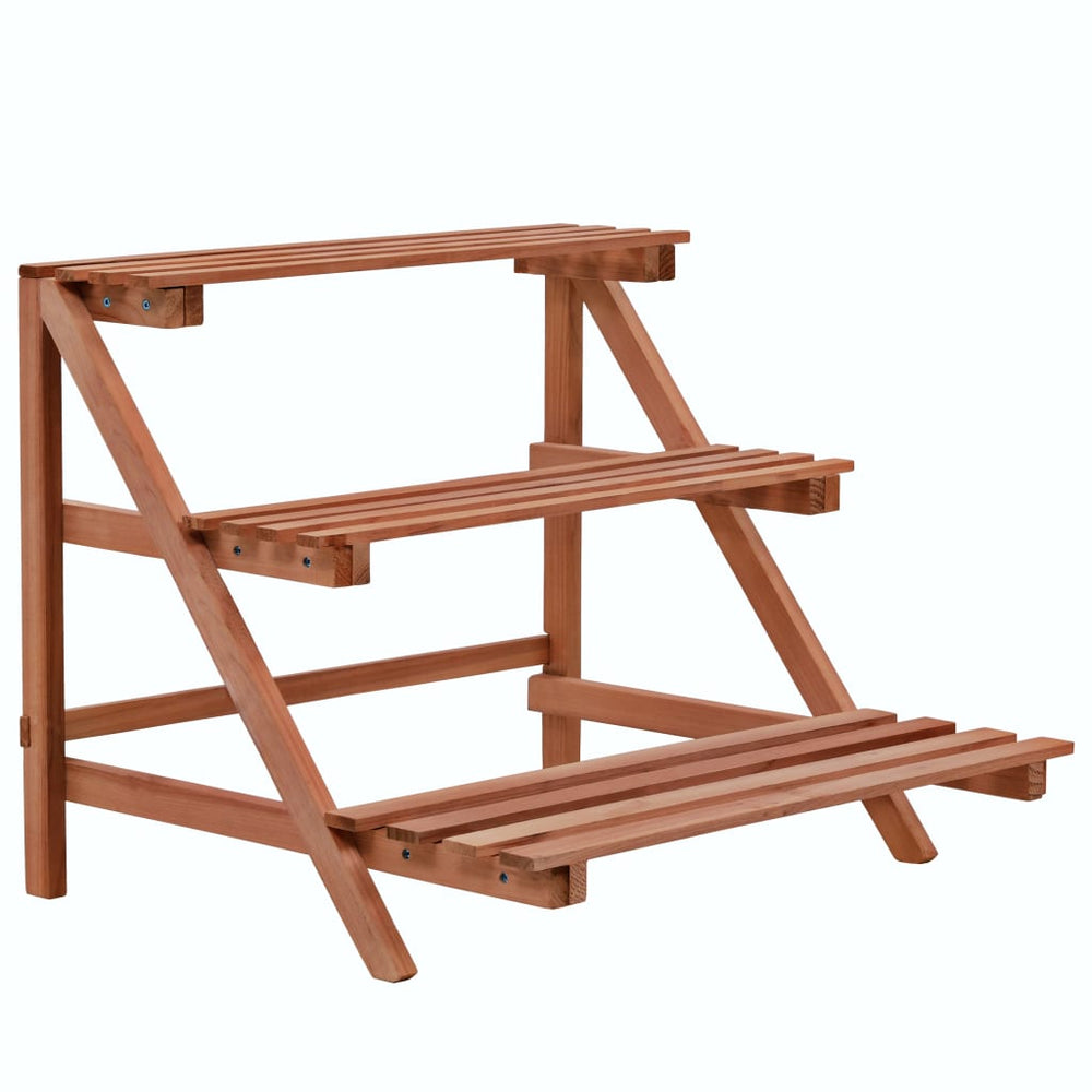 vidaXL Support de plantes à 3 niveaux en cèdre 48x45x40 cm