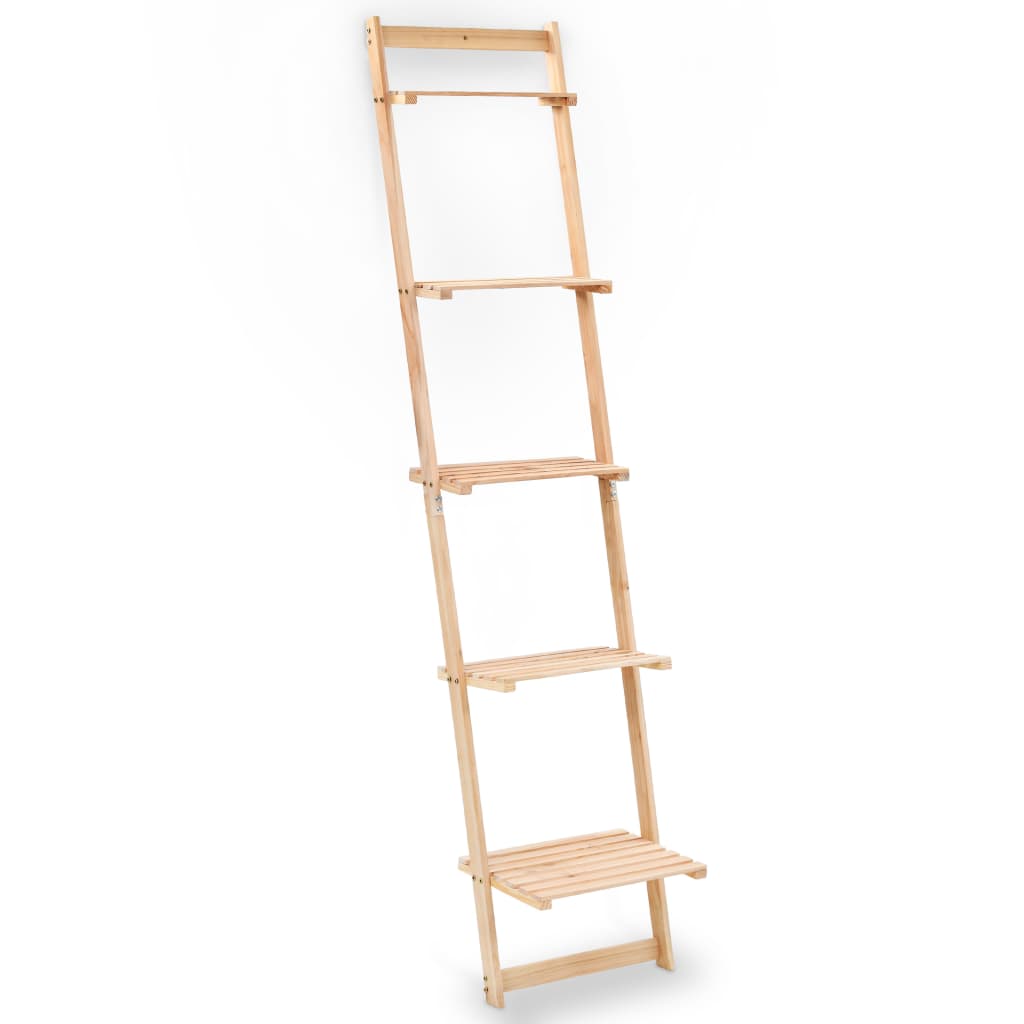vidaXL Étagère échelle en bois de cèdre 41,5x30x176 cm