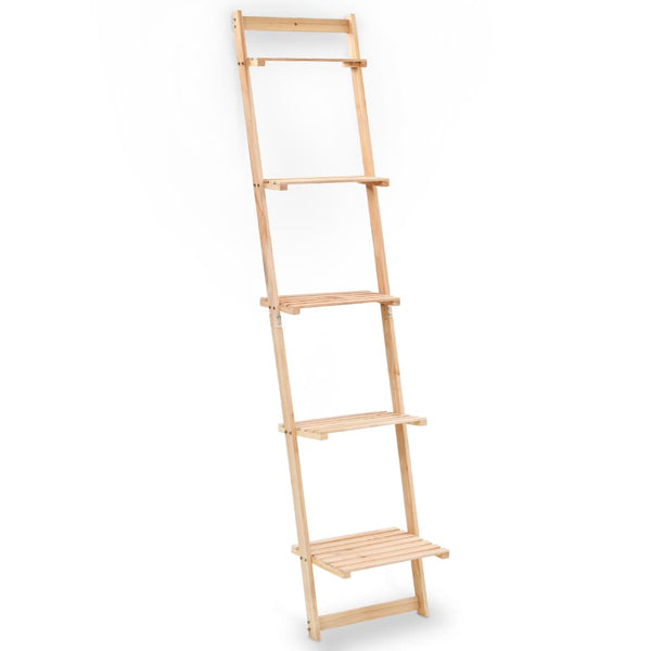 vidaXL Étagère échelle en bois de cèdre 41,5x30x176 cm