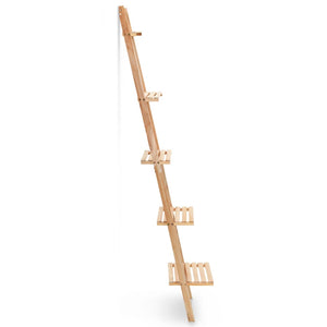 vidaXL Étagère échelle en bois de cèdre 41,5x30x176 cm
