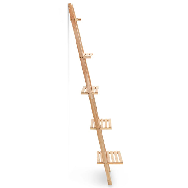 vidaXL Étagère échelle en bois de cèdre 41,5x30x176 cm