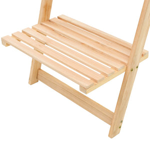 vidaXL Étagère échelle en bois de cèdre 41,5x30x176 cm