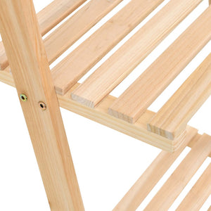 vidaXL Étagère échelle en bois de cèdre 41,5x30x176 cm