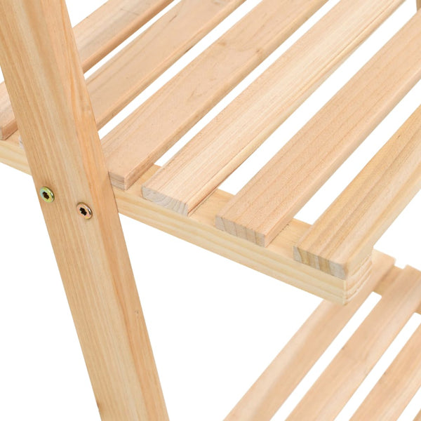 vidaXL Étagère échelle en bois de cèdre 41,5x30x176 cm