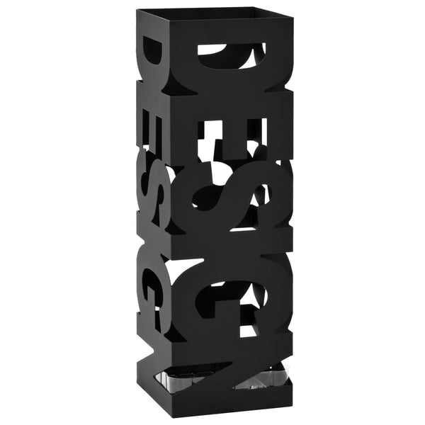 Regenschirmständer Design Stahl Schwarz