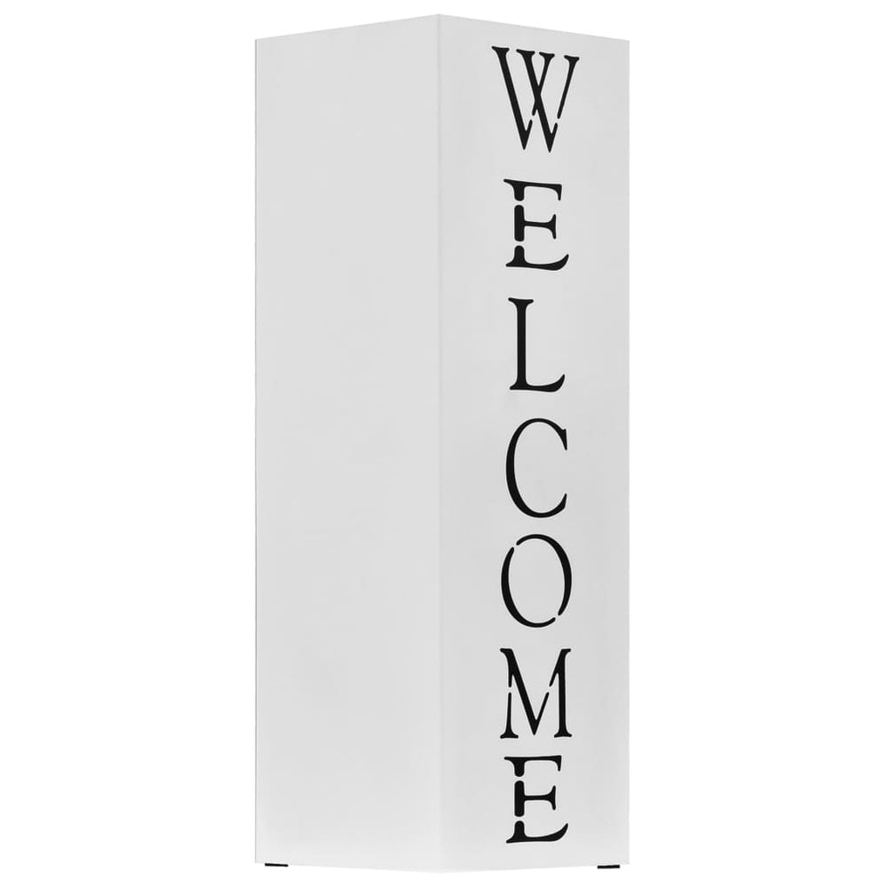 Regenschirmständer Welcome Stahl Weiß