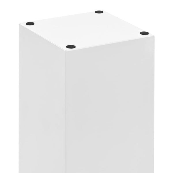 vidaXL Porte-parapluies design galets acier blanc
