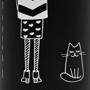 Regenschirmständer Frauen-Design Stahl Schwarz