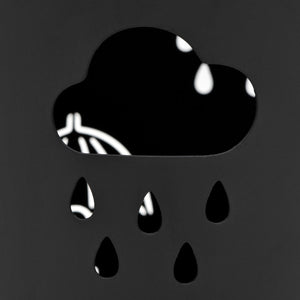 vidaXL Porte-parapluies motif parapluie acier noir
