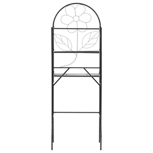 Toilettenregal Schwarz 60x33x174 cm