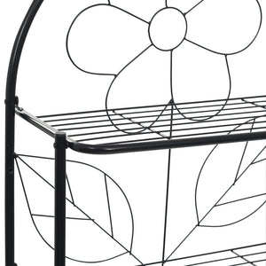 Toilettenregal Schwarz 60x33x174 cm