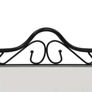 Nachttisch Stahl und Hartglas 45x30,5x60 cm Schwarz