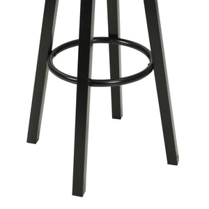 vidaXL Bar Stools 2 pcs Black Faux Leather