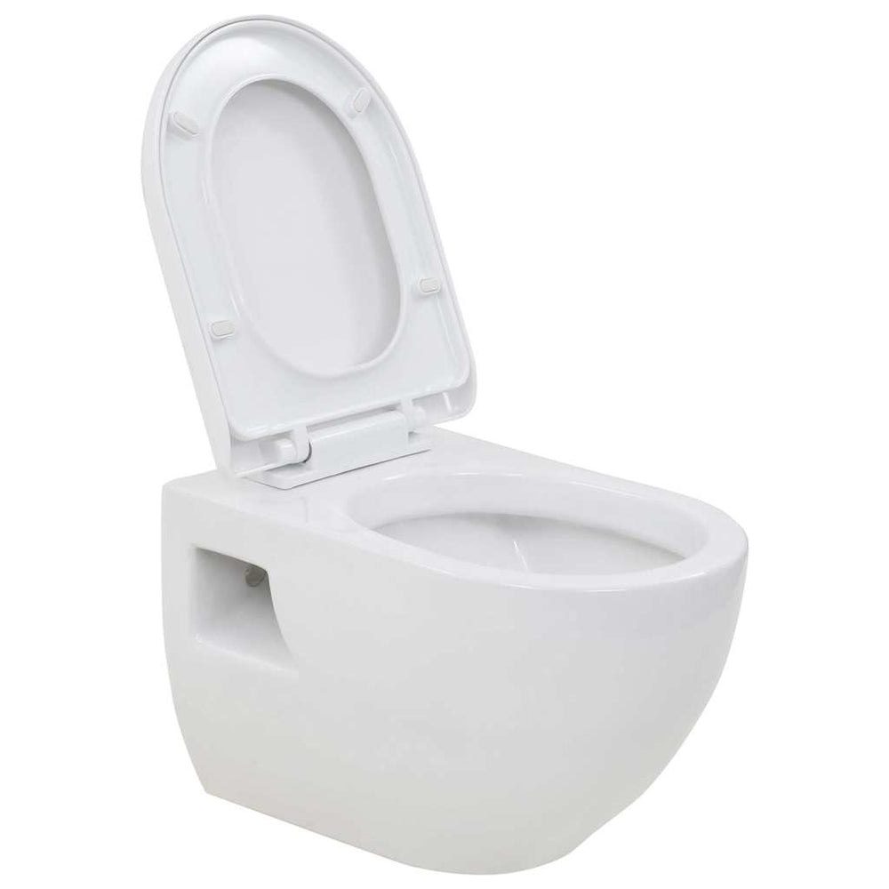 Wand-WC Keramik Weiß