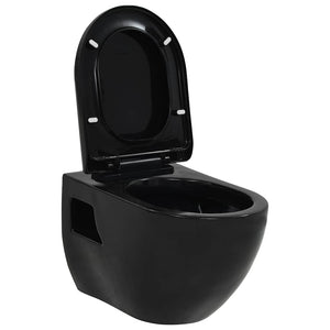 Wand-WC Keramik Schwarz